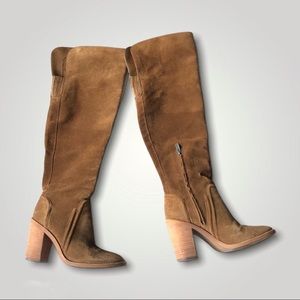 Vince Camuto Melaya Over the Knee Suede Boots 7.5